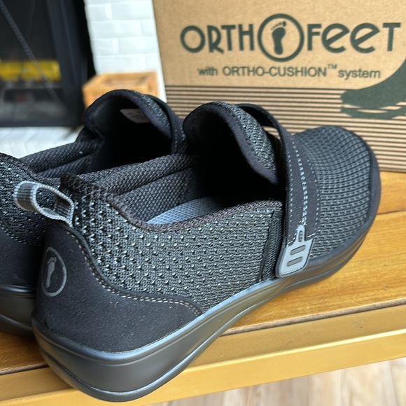 QUINCY Slip on by ORTHOFEET black size 7.5 x-wide DIABETIC SHOE. New - Picture 7 of 9